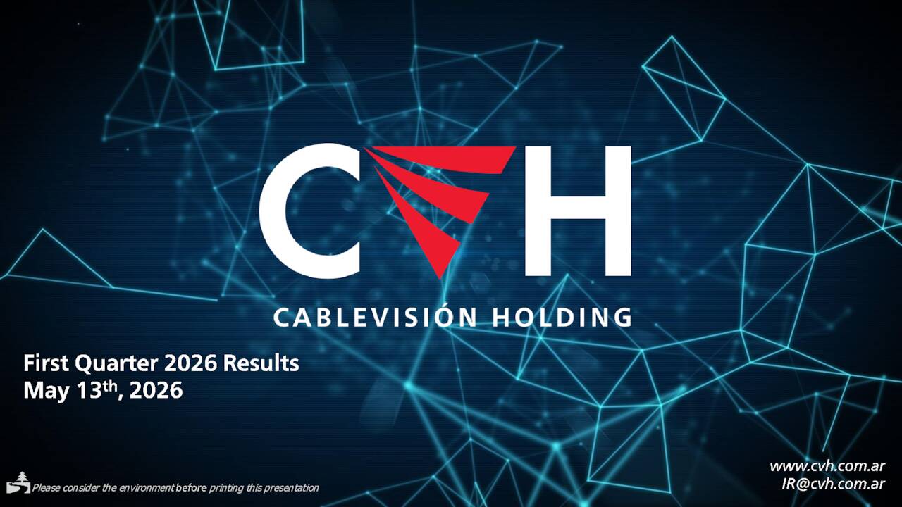 Cablevisi N Holding S A 2026 Q1 Results Earnings Call 1 