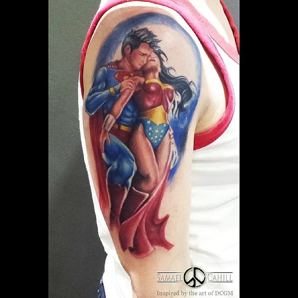 Wb games and monolith productions) it is interesting that being part of the trinity of dc comics superheroes (along with batman and superman), wonder woman has never received a solo Justice League 10 Tattoos Only Devoted Fans Will Understand
