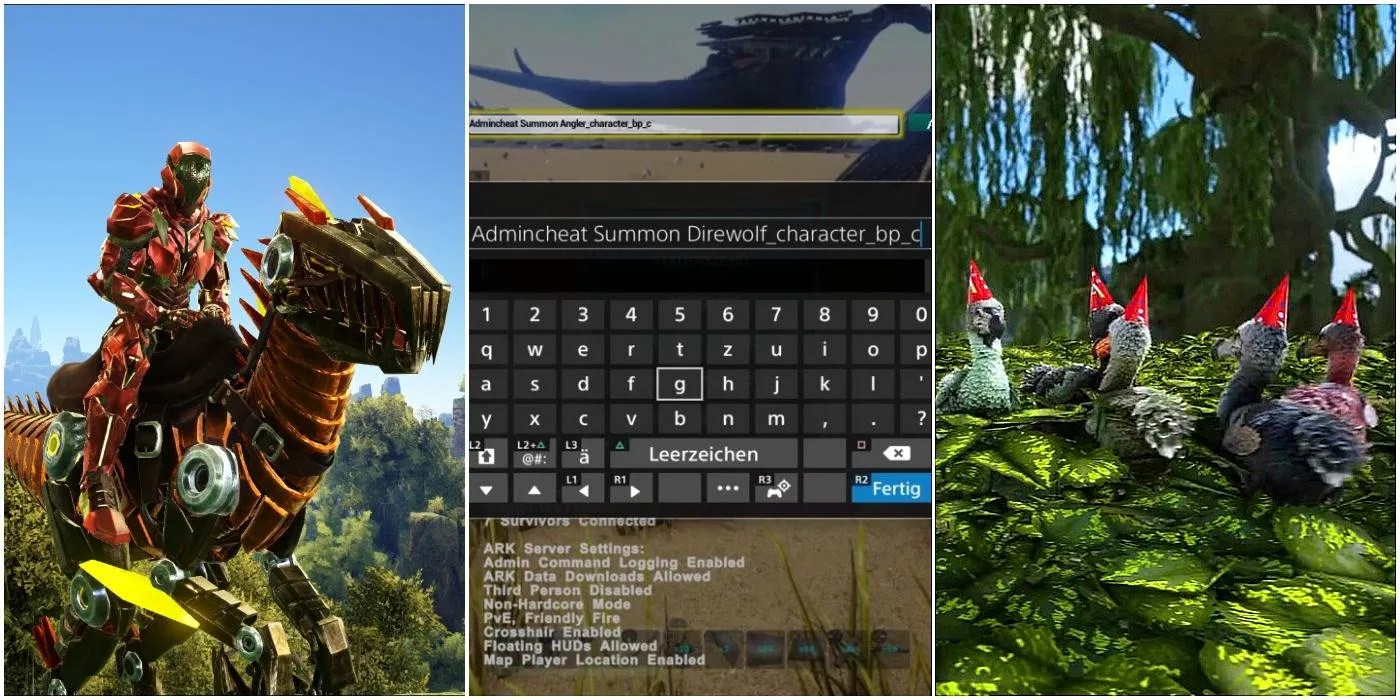 Ark Cheats And Console Mands Pc Gamer On PlayStation enter the pause screen and press the L1 R1 Square and Triangle keys at the same time.
