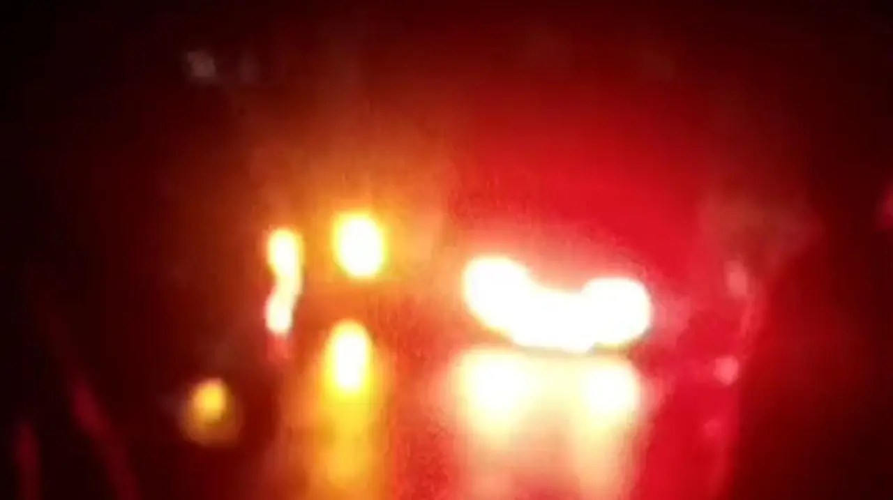 Image taken from social networks. dump truck overturned on Loma de los Balsos