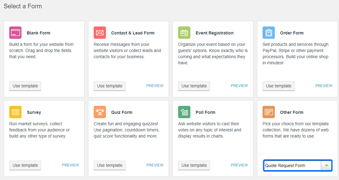 1).wisdm product enquiry pro woocommerce plugin · 2).yith woocommerce request a quote plugin · 3).get a quote for wordpress · 4).woocommerce email inquiry plugin. How to build a WordPress quote request form? | CaptainForm