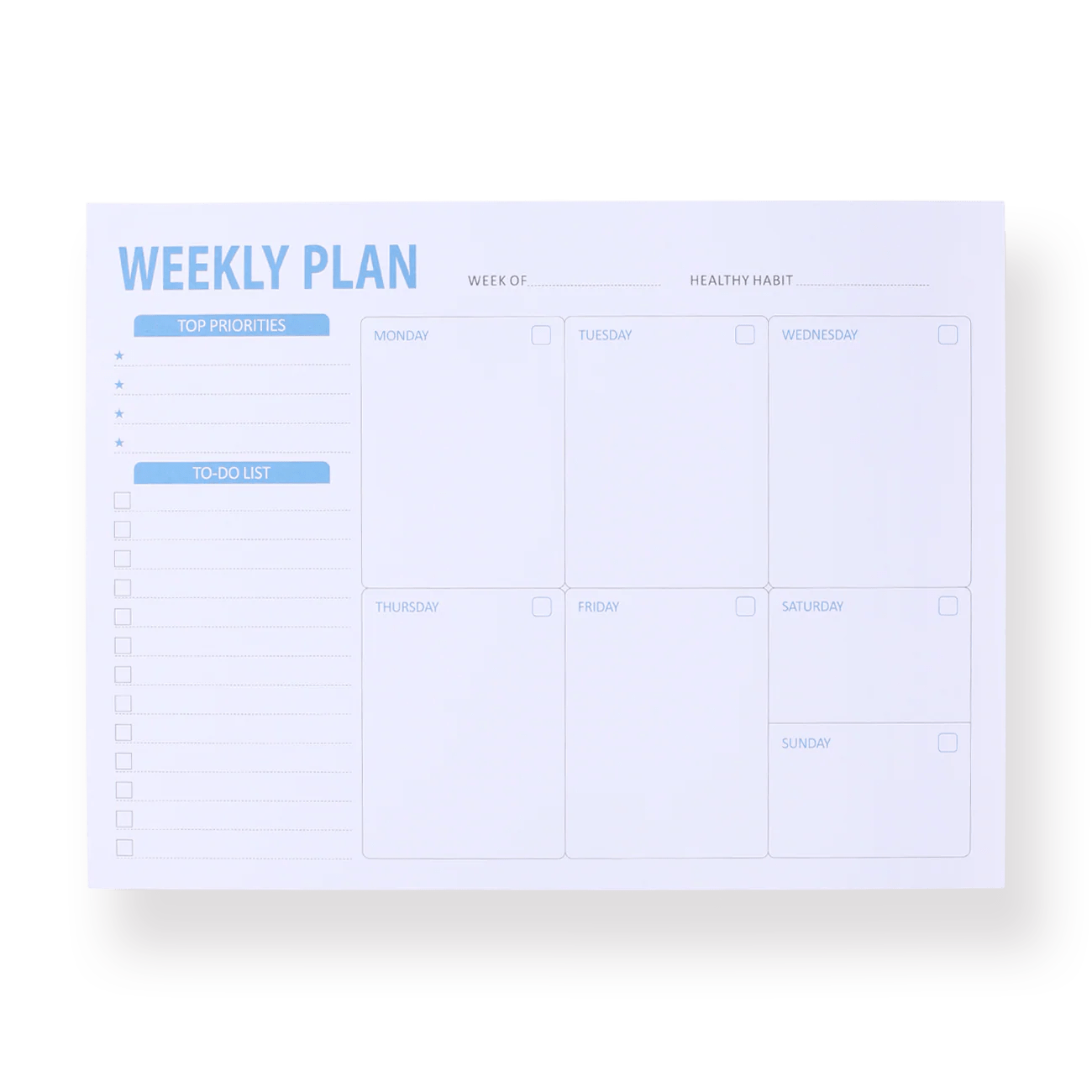 Weekly Planner Notepad D Stationery Pal