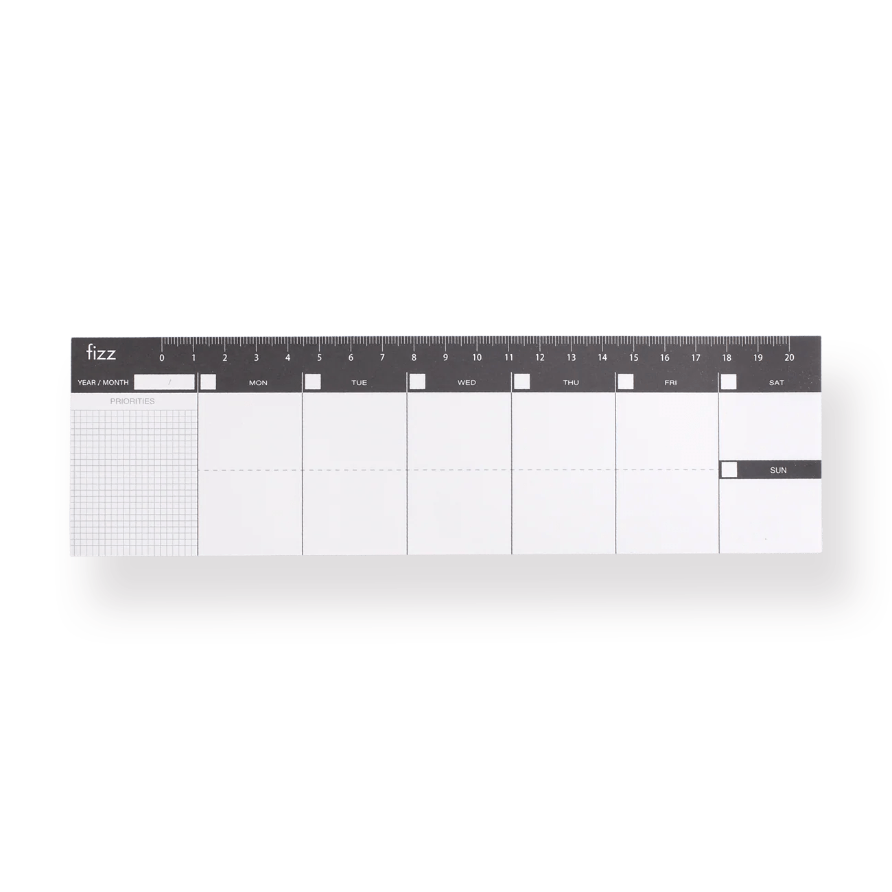 Weekly Planner Notepad Black Stationery Pal