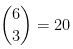 Pascal's triangle notation example.