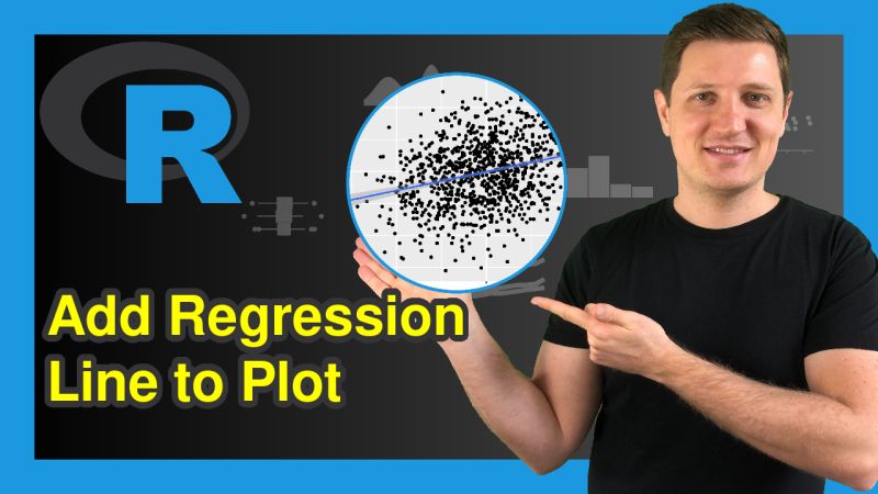 Add Regression Line to ggplot2 Plot in R (Example) | Draw Linear Slope