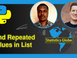 Find Repeated Values In List In Python 2 Examples Statistics Globe