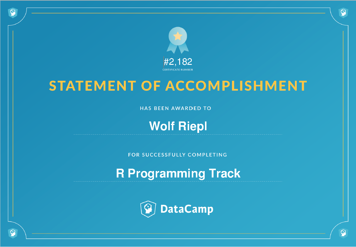 Datacamp Track: R programming