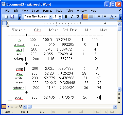 How to insert the proportional to symbol in microsoft word the proportional to symbol is used widely in mathematics when two variables are . How Do I Copy Stata Output And Stata Graphs Into Word Stata Faq