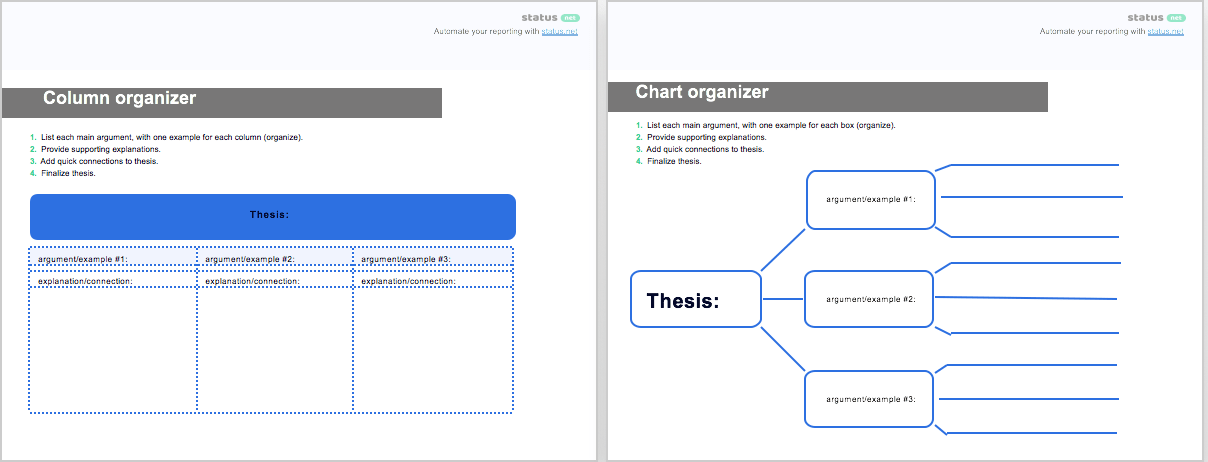 4 Organized Brainstorming Templates Charts And Worksheets Free Download