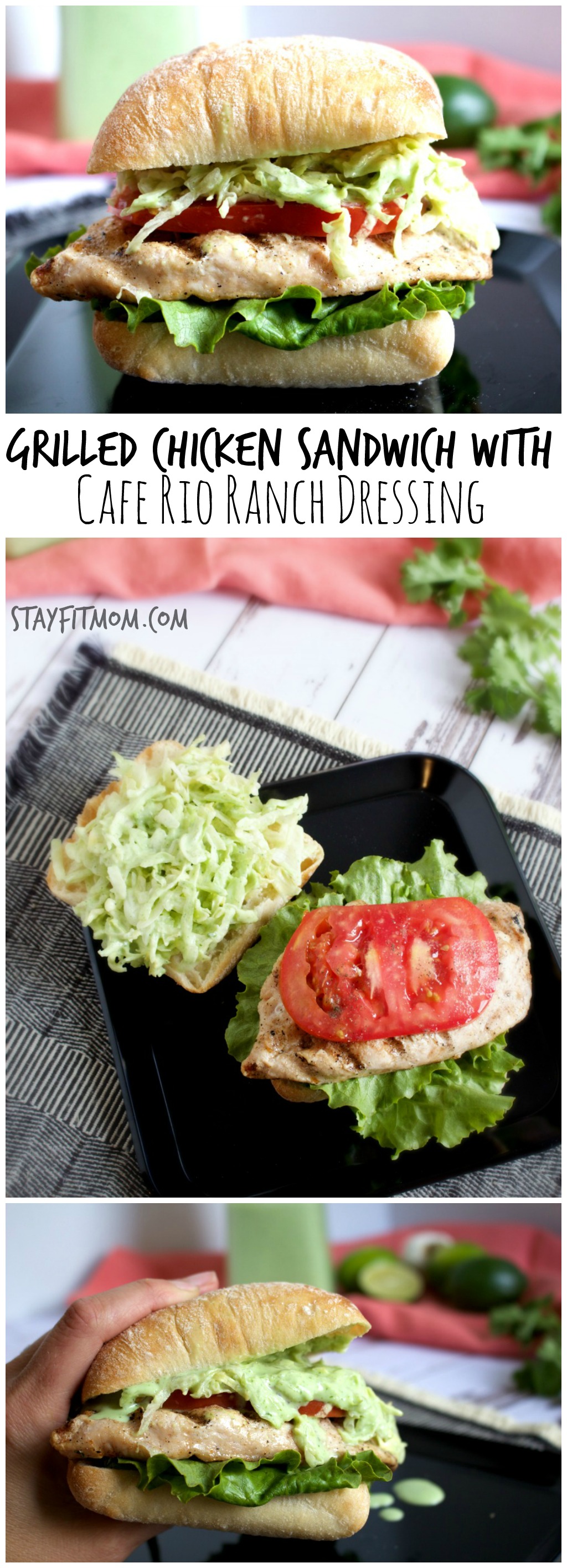 Cafe Rio Ranch Dressing Copycat Recipe Grilled Chicken Sandwich Stay Fit Mom