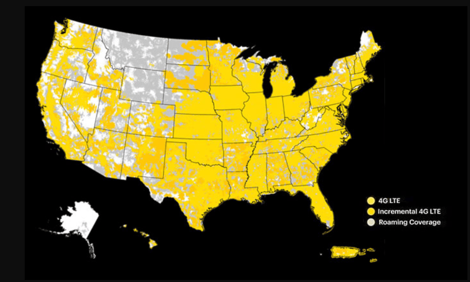 Sprint Mobile Coverage Map.