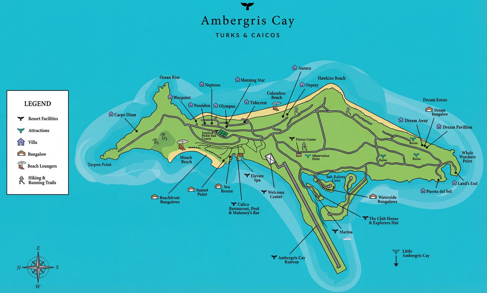 Ambergris Cay Private Island Map Guide Unlocking Your Dream Turks Web Remade Ambergris Cay Private Island 