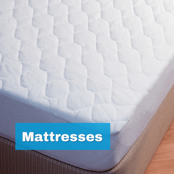 White mattress close-up