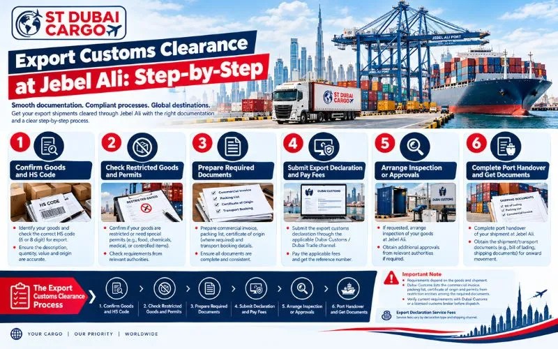 Export Customs Clearance at Jebel Ali Step-by-Step