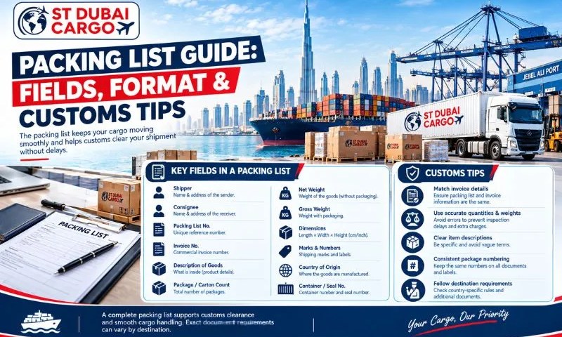 Packing List Guide Fields, Format & Customs Tips