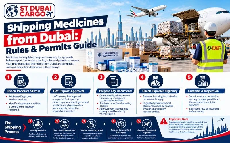 Shipping Medicines from Dubai Rules & Permits Guide