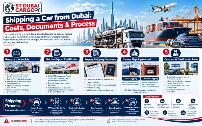 Shipping a Car from Dubai Costs, Documents & Process