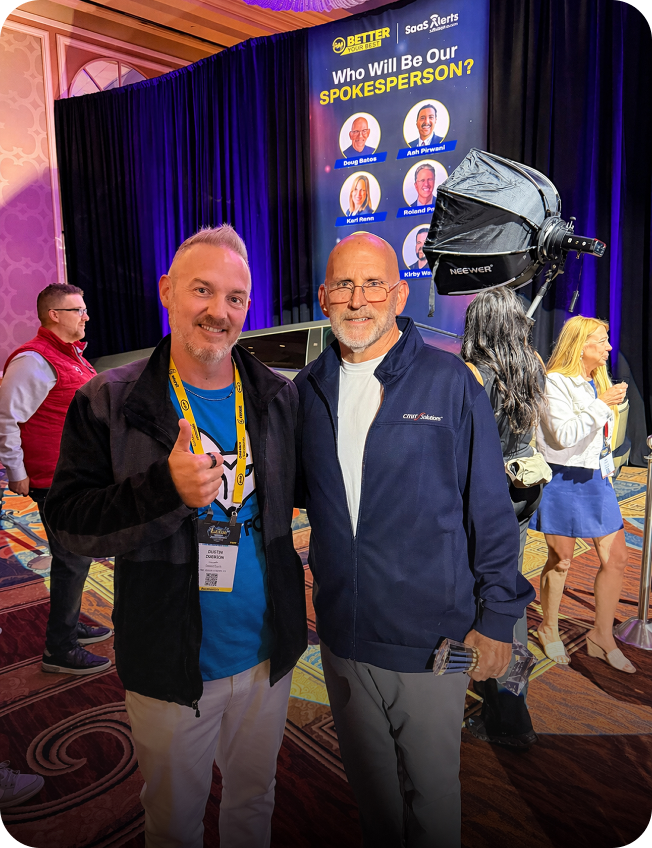Dustin Emerson with Doug Bates at TMT Bootcamp