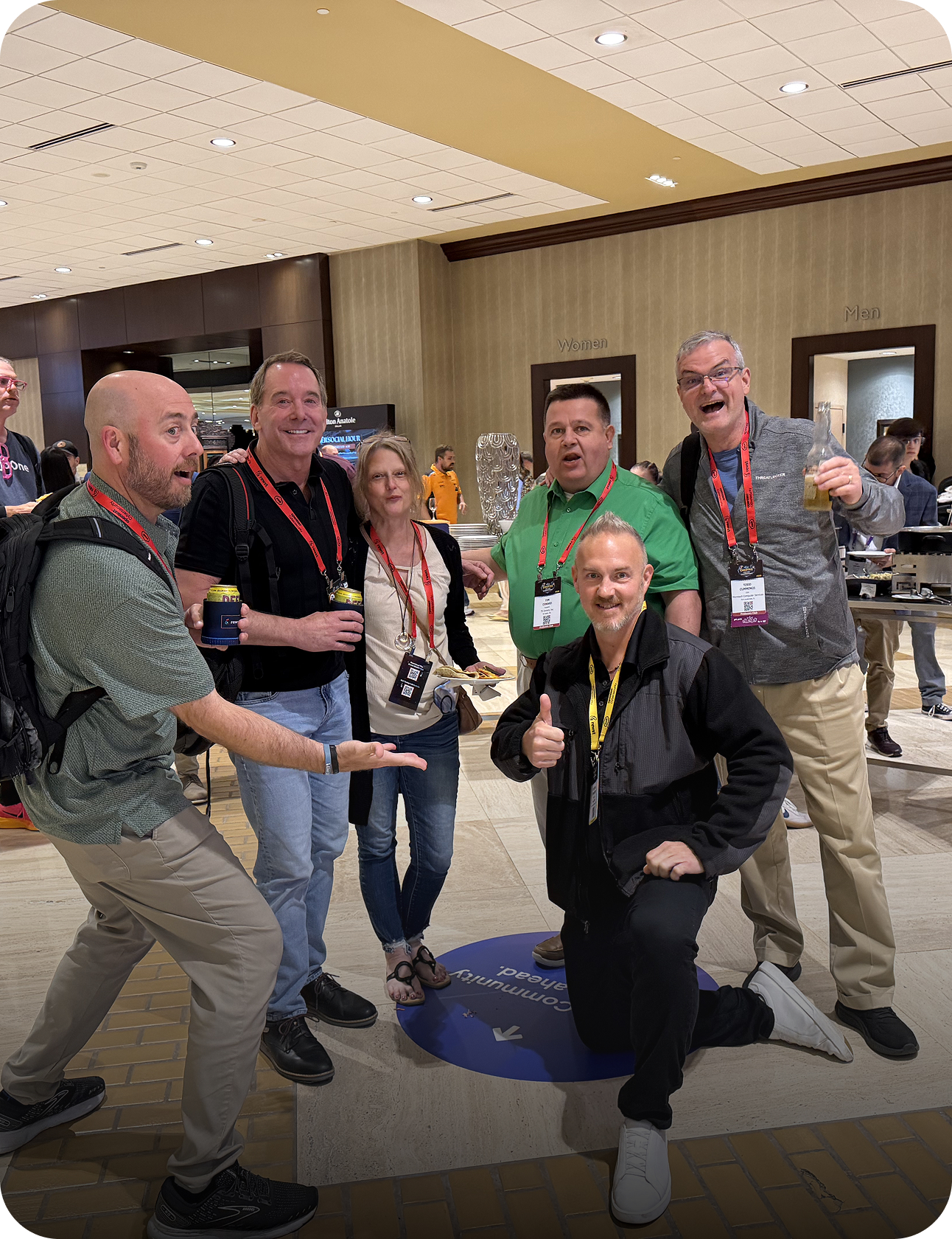 Dustin Emerson with good friends at TMT Bootcamp