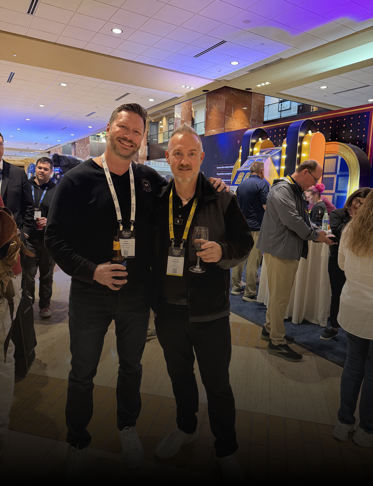 Dustin Emerson with Mike Stodola (VP of Marketing  for TMT)