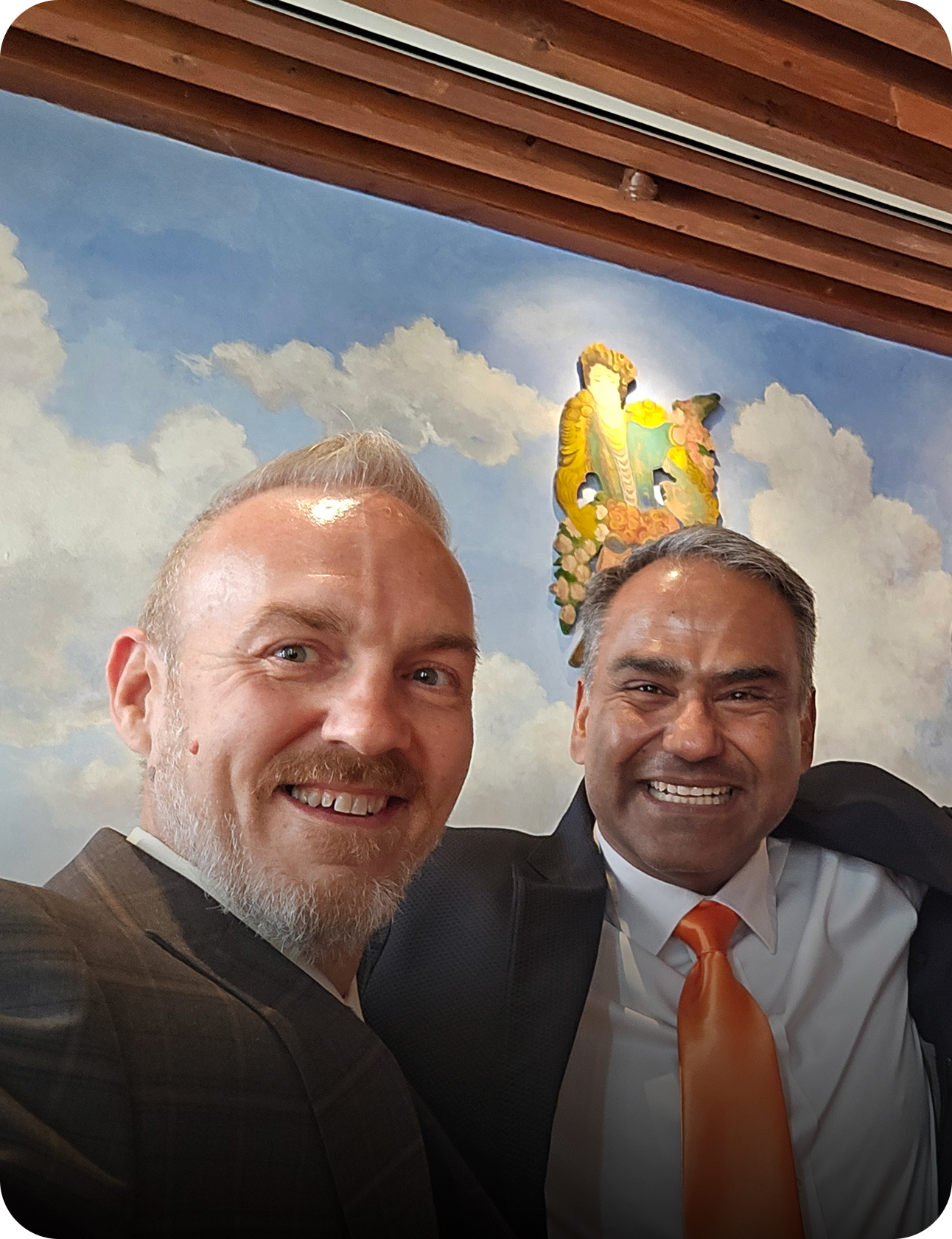 Dustin Emerson with Nadeem Azhar at Bankers Club of Mexico