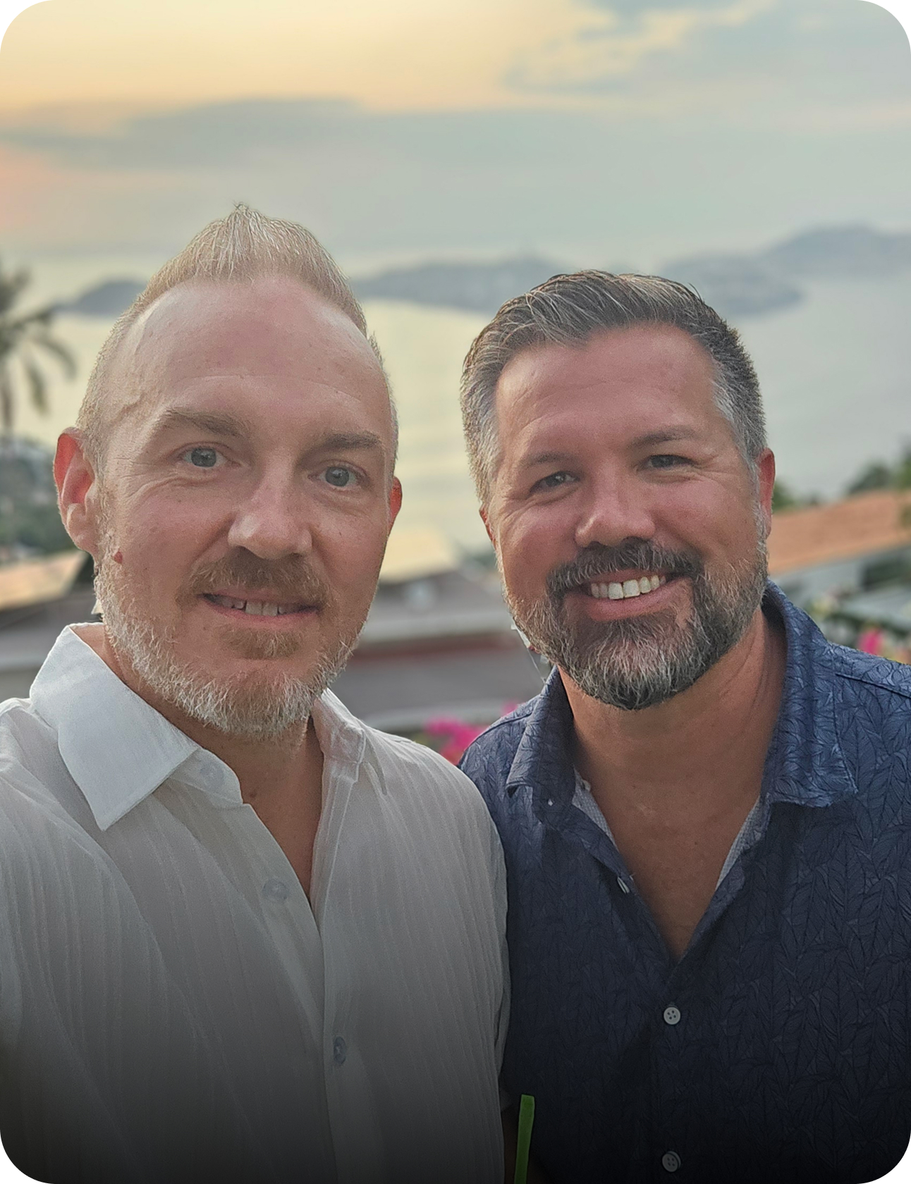 Dustin Emerson with Will Nobles in Acapulco