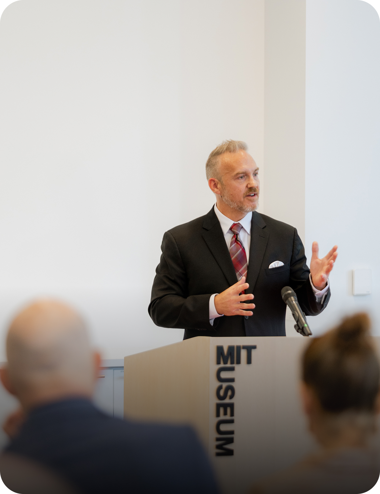 Dustin Emerson speaking  at MIT