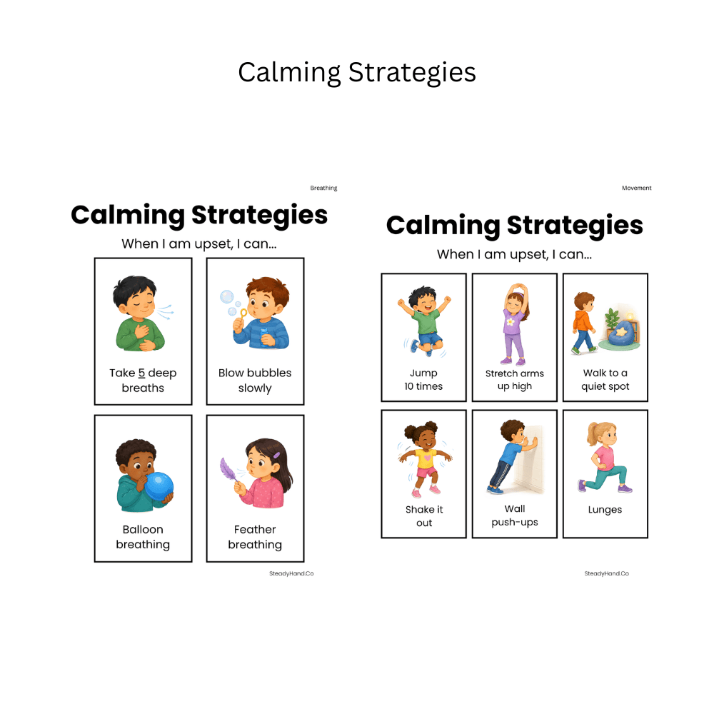 Calming Strategies Visual Pack