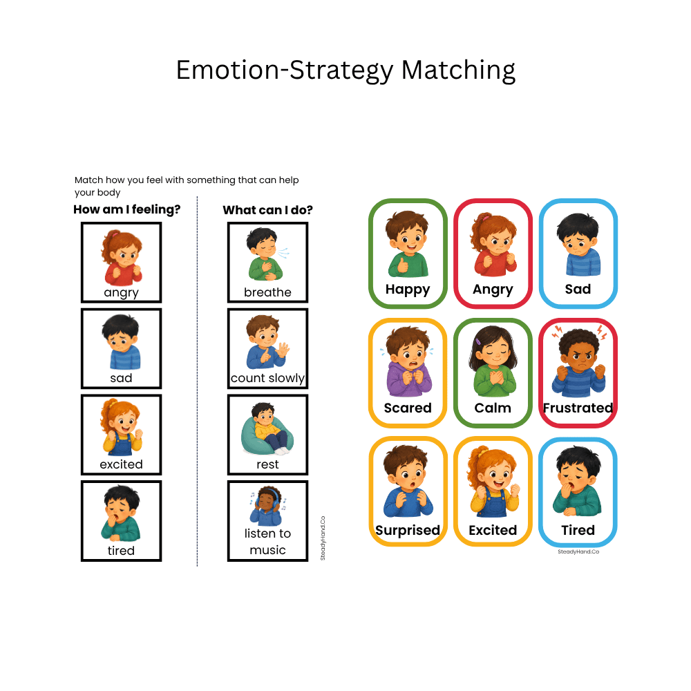 Emotion–Strategy Matching Cards