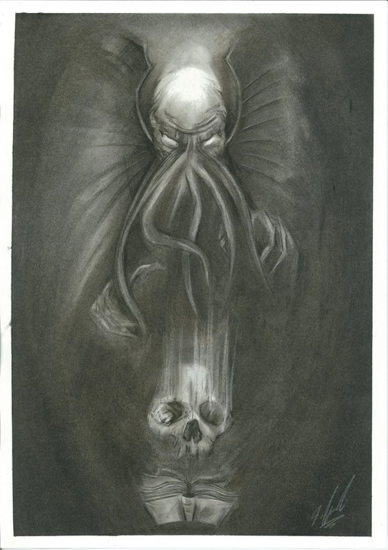 Cthulhu Limited Edition Print Of The Original Drawing From NJLFX.