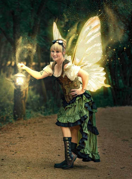 Steampunk Tinkerbell Fairy Costume by SilverLeafCostumes.