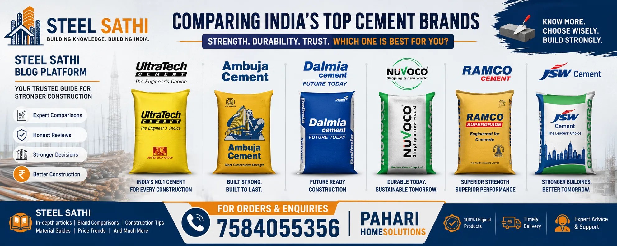 Comparing UltraTech, Ambuja, Dalmia, Nuvoco, Ramco and JSW
