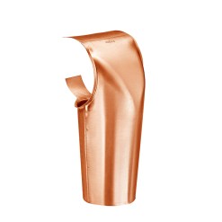 Groemo copper oberstdorfer diagonal outlet, half round