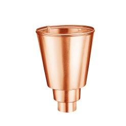 Groemo copper round hopper, conical