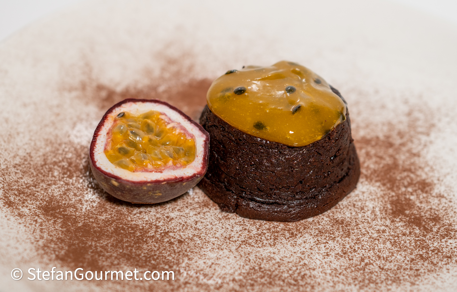 Dark Chocolate and Passion Fruit Tartlet – Stefan's Gourmet Blog