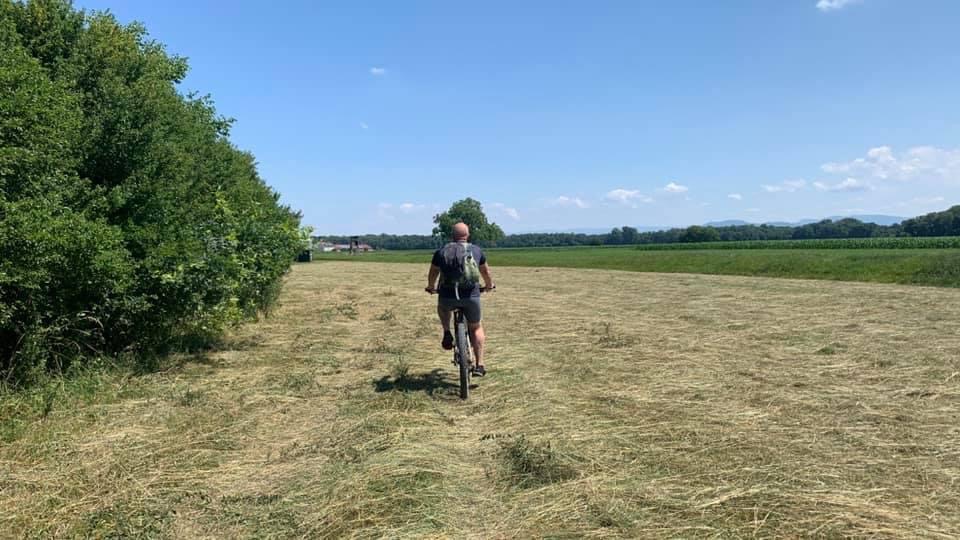 radweg auf heu