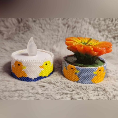 Anleitung - Teelichtumrandung Enten – Bild 1