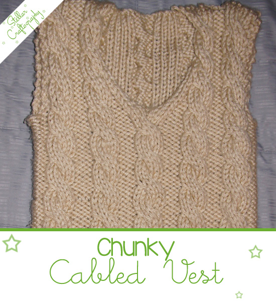 Chunky Cabled Vest