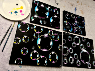 bubbles paint painting paintings easy step definitely everyone try put awesome together ll