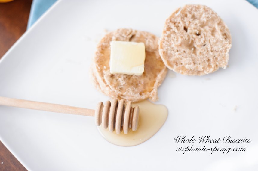 Whole Wheat Biscuits Recipe at: stephanie-spring.com