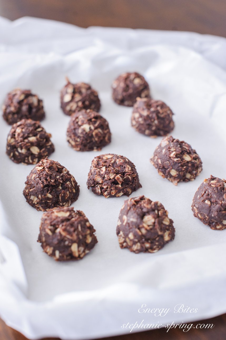 Energy Bites Recipe at: Stephanie-spring.com