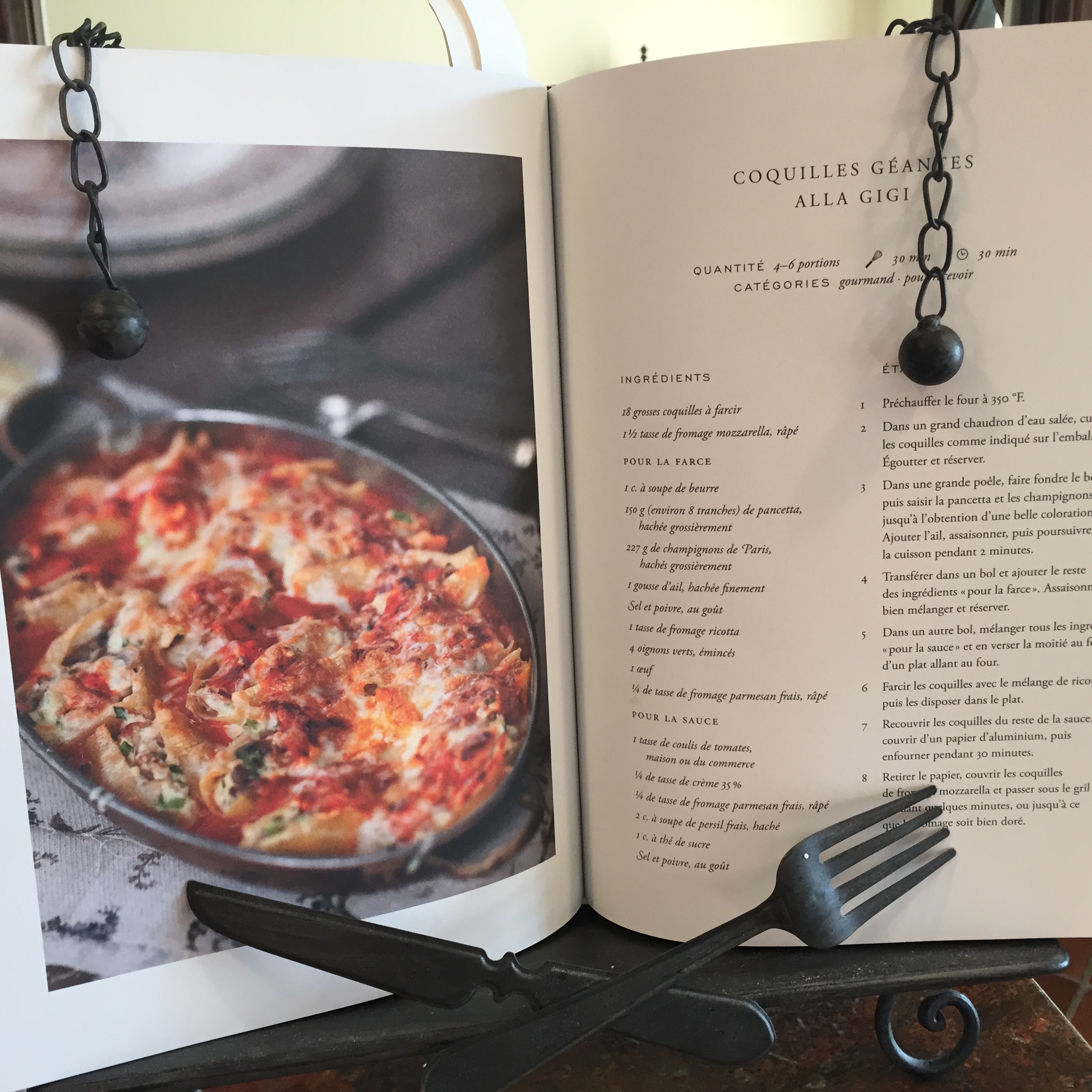 Penne Alla Gigi Trois Fois Par Jour Marilou's Giant stuffed Pasta Shells alla Gigi – Vanilla Bean