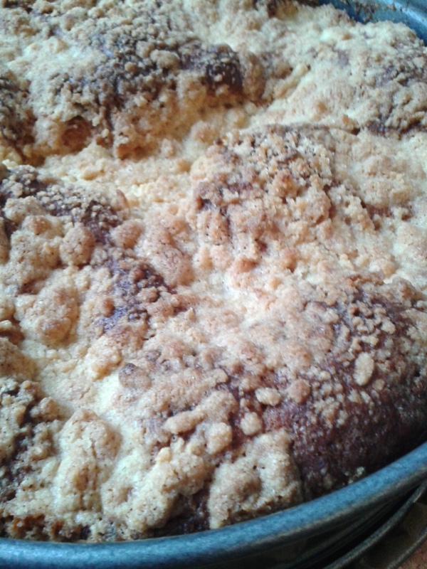Ein Backversuch (Streuselkuchen) ...