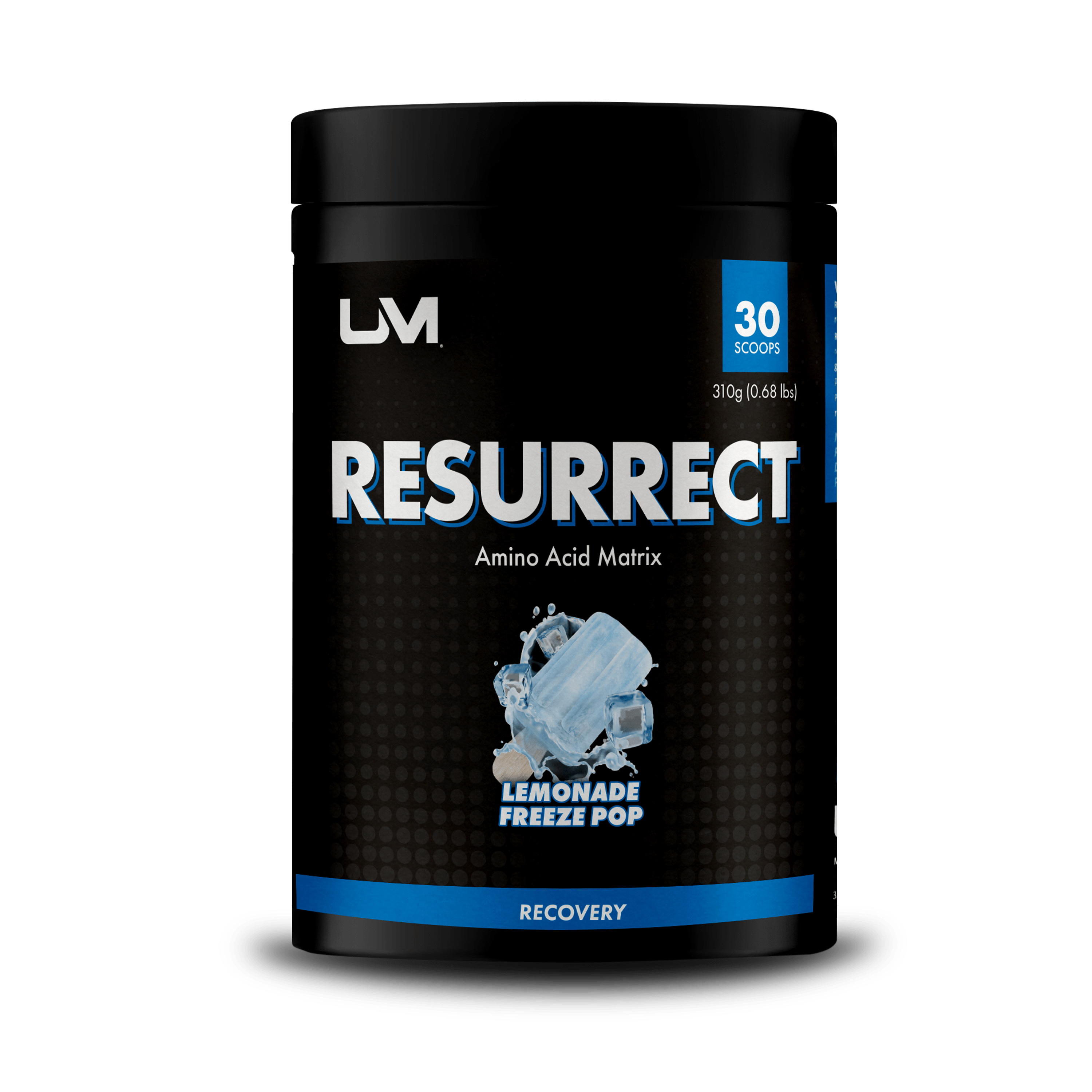 UM Sports UnMatched Urban Muscle Resurrect Essential Amino Acid Matrix Recovery Design Mockup