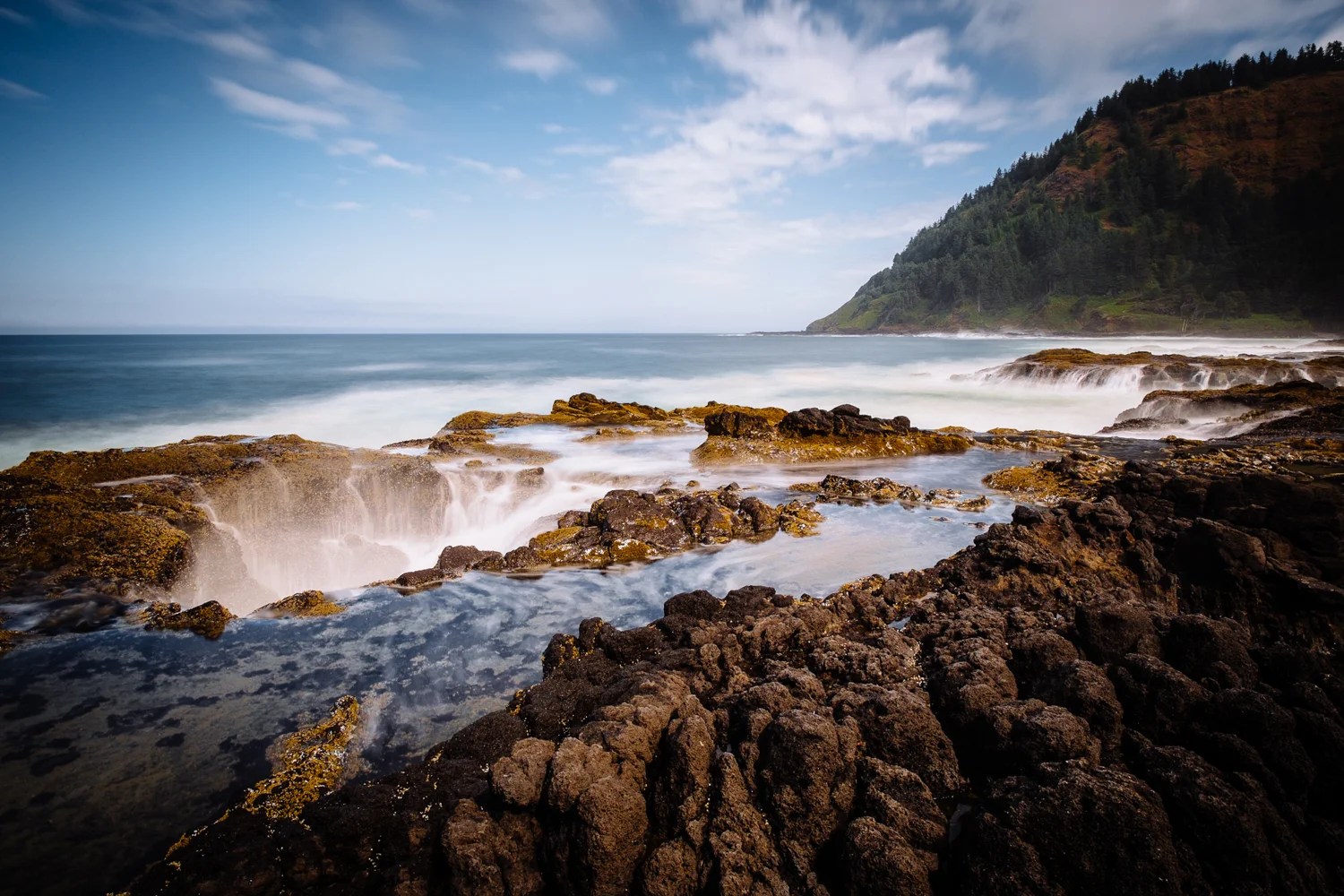 Thor's Well - Cape Perpetua, Oregon Coast. One of my last shots with the X-Pro1 and XF 14mm.
