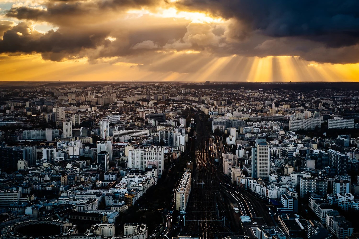 View from the terrace at Montparnasse Tower
