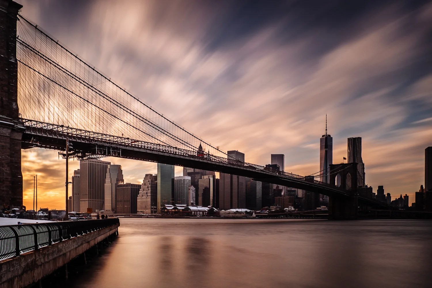  Brooklyn Bridge Sunset - 28 seconds at f/11 