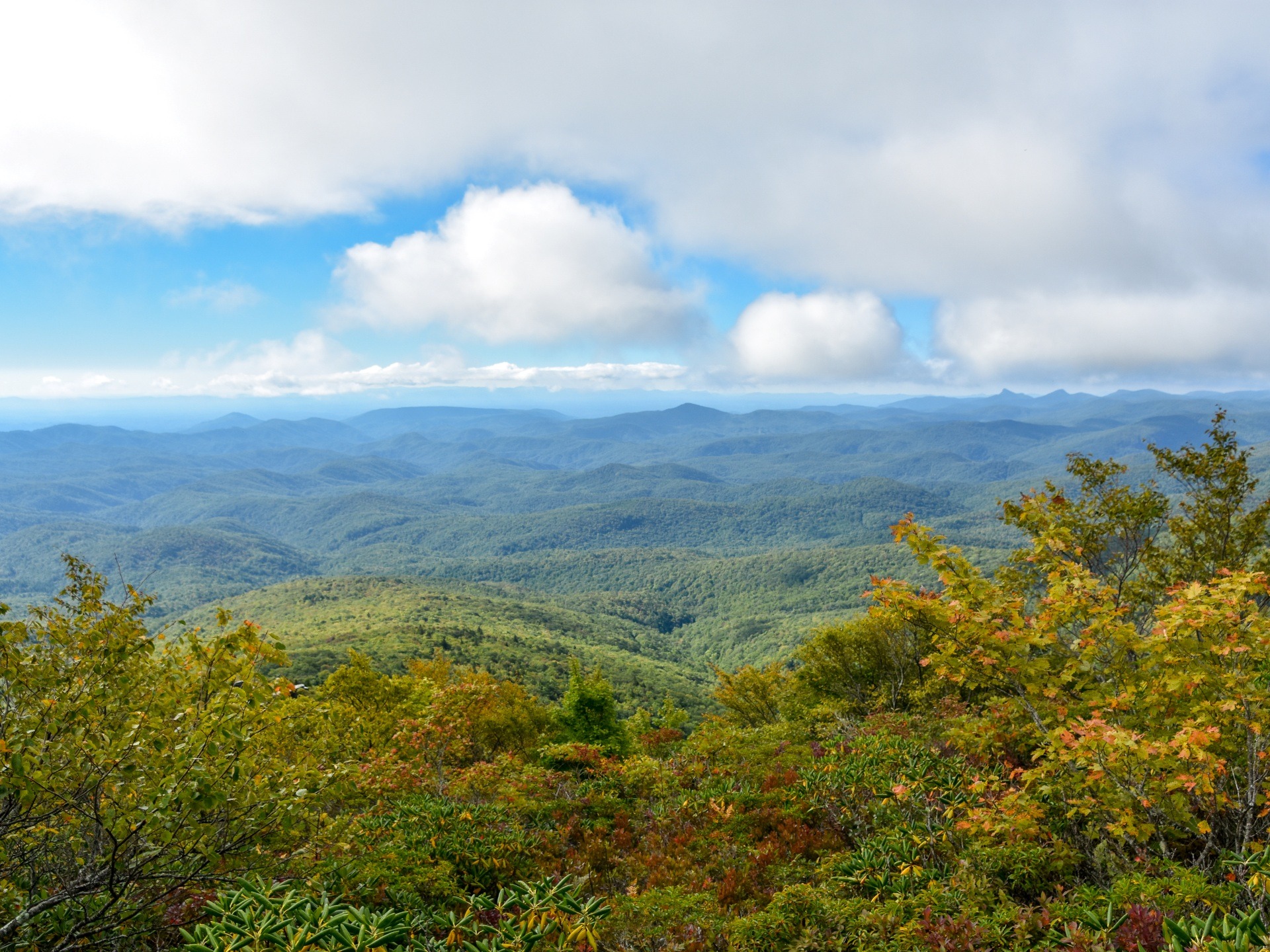 Cloudy sky from Rough Ridge