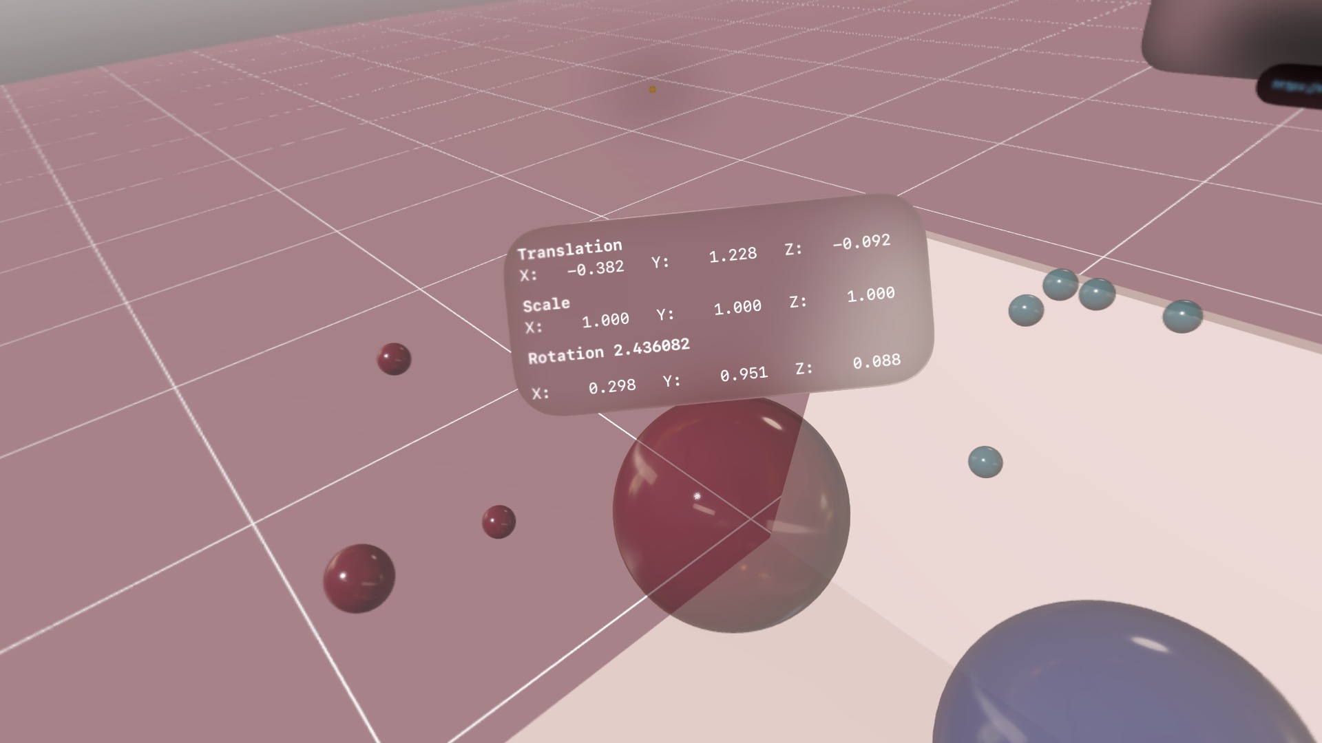 Interacting with Hand Anchors using Spatial Tracking Session