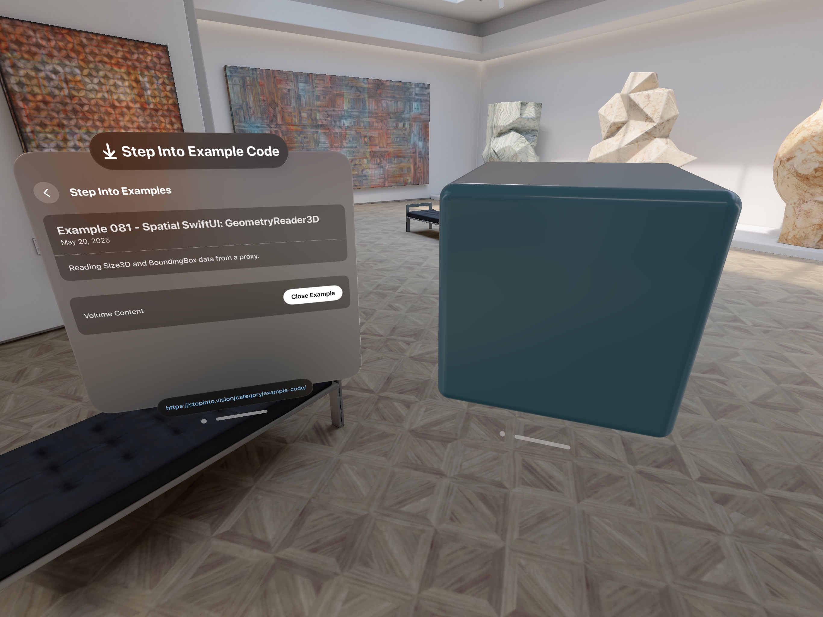 Spatial SwiftUI: GeometryReader3D